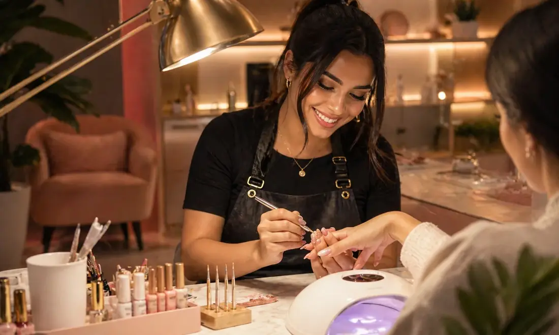 Mentora atendendo cliente